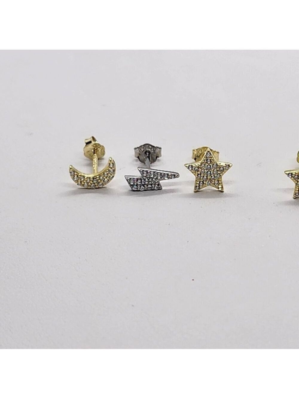 Brand New Sterling Silver 925 3pc Stud Earrings